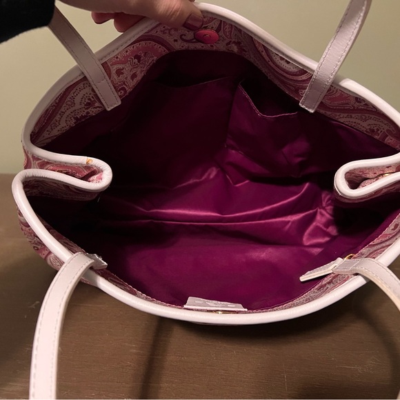 Etro Pink Paisley Tote Bag - Picture 11 of 16